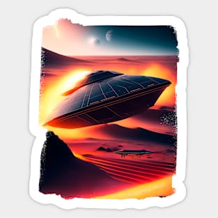 Ufo - Ufo sighting from a military fighter plane Sticker